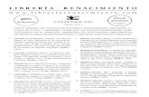 LIBRERÍA RENACIMIENTO · hombre” de Jacinto Torhyo. España en Armas nº8, 2007, Sevilla. 21x15. 286 pgs. 14,00 € • 7,00 € 8 (R0942) PAGÈS I BLANCH, Pelai.- Cataluña en
