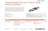 NAT 8252 Transmisor de presión indusTrial - CPI · 2019. 7. 25. · dición de presión y temperatura. el transmisor de presión naT 8252 dispone de una celda de sensor con película