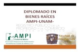 DIPLOMADOEN BIENES)RAÍCES) AMPIEUNAM) - Facultad de …arquitectura.unam.mx/uploads/8/1/1/0/8110907/25.pdf · 2019. 3. 16. · Asociación)Mexicana)de)Profesionales) Inmobiliarios)Ciudad)de)México,)A.C.)