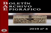 2019 nº 4 - Archivo Epigráfico de Hispania · 2019. 7. 31. · A lo largo de los años, la hazaña fue reinterpretada y se añadieron nuevas versiones de lo que pudo suceder donde