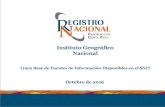 Instituto Geográfico Nacional · 2016. 11. 21. · 1:500.000, de conformidad con el Catálogo de Objetos Geográficos para Datos Fundamentales de Costa Rica. Definir y conformar