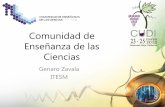 Comunidad de Enseñanza de las Ciencias · 2020. 8. 24. · Resultados de PISA 2006 en Ciencias •México obtuvo el lugar 30 de 30 países miembros de la OCDE. •México obtuvo