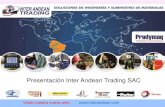 Presentación Inter Andean Trading SAC · 2015. 4. 23. · • A8: Desengrasante y removedor de carbono para uso en áreas de procesamiento de alimentos • C1: ... •Producto aprobado