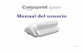 Manual del usuario - Compuprint · Girar de nuevo el pomo de tensión en la dirección de la flecha para tensar la cinta. 12. Desplazar manualmente el carro de impresión para asegurarse