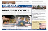 Universidad Central de Venezuela - RENOVAR LA UCV · 2011. 6. 20. · Vicerrectorado Académico promueve sinergia entre los equipos /Pág.7 PUBLICACIÓN DE LA UNIVERSIDAD CENTRAL