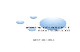 MANUAL DE PROCESOS Y PROCEDIMIENTOSudape.gob.bo/docs/PROCESOSyPROCEDIMIENTOS2016.pdf · 2017. 1. 25. · MANUAL PROCESOS Y PROCEDIMIENTOS PRESENTACIÓN El presente Manual de Procesos