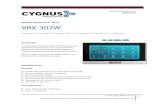 Wi-Fi VRX -307W - Cygnus...Generador de ruido Confort Max. Ajuste del tiempo de llamada Características de vídeo Formato de transmisión: H.264 Soporta RTSP y ONVIF Características