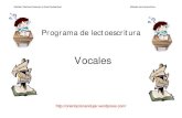 programa de lectoescritura vocales-0...Maribel Martínez Camacho y Ginés Ciudad-Real Método de lectoescritura  Programa de lectoescritura