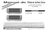 No. de orden MTNC020516A3 B1 Manual de Servicio · MTNC010304C3(CT-G2119E)para CT-G2132F yMTNC010311A3 (CT-G2159E)para CT-G2172F. Chasis CT-G2132F AP392 CT-G2172F BP392 Modelos Panasonic