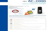 Folleto AC-2000 - Líder en Servicios de Telecomunicaciones ......El nuevo lector biométrico VIRDI AC-2000 es el terminal de entrada de gama para exteriores más accesible. Permite