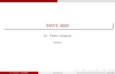 MATE 4009 - Recinto Universitario de Mayagüezacademic.uprm.edu/~pvasquez/mate4009/clases1213II/5.1.pdf · 2013. 4. 16. · Movimiento libre amortiguado En el estudio de mec·nica,