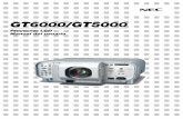 GT50S00 - nec-pj.com1. El proyector está diseñado para funcionar en una fuente de alimentación de 100-120 o 200-240 V 50/60 Hz CA. Antes de usar el proyector, asegúrese de que