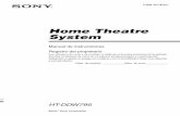 Home Theatre System...©2007 Sony Corporation 2-898-427-61(2)Home Theatre System Manual de instrucciones Registro del propietario Los números de serie y de modelo se indi can en la