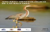  · 2019. 9. 12. · 1 ANUARIO ORNITOLÓGICO DE BALEARES 2014, volumen 29 Revista de observación, estudio y conservación de las aves Edita GRUP BALEAR D'ORNITOLOGIA I …