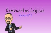 Compuertas Logicas · 2021. 1. 18. · Compuertas Logicas Apunte N° 2. Compuertas Lógicas Las compuertas lógicas son dispositivos que operan con estados lógicos y funcionan igual