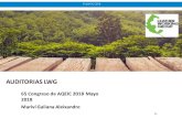 AUDITORIAS LWG - AQEIC · 1. documentacion general 2. permisos de operaciÓn 3. datos de teneria 4. trazabilidad de materia prima 5. sistema de gestion medio ambiental 6. sustancias