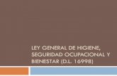 LEY GENERAL DE HIGIENE, SEGURIDAD OCUPACIONAL Y … · 2021. 1. 12. · 1 Objeto de la ley 16998 Garantizar las condiciones adecuadas de salud, higiene, seguridad y bienestar en el