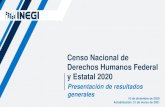 Censo Nacional de Derechos Humanos Federal y Estatal ......El Censo Nacional de Derechos Humanos Federal y Estatal 2020 presenta los siguientes aspectos metodológicos: *Aplica solo