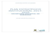 PLAN ESTRATÉGICO INSTITUCIONAL 2017-2020 · Web viewLo que implicó una serie modificaciones que motivaron una plataforma estratégica. Posteriormente, con el rediseño institucional