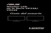 Monitor LCD de la Serie VK228/ VS229 Monitors/VK228... · 2020. 2. 4. · v Información de seguridad • Antes de instalar el monitor, lea atentamente toda la documentación incluida
