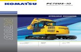 PC78US-10ICT※, KOMATSU CARE & KOMTRAX 2014 ※情報通信技術 NETIS登録 （新技術情報提供システム） PC78US-10 3 エンジン定格出力 ネット 48.8 kW（66.4