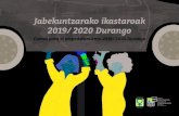 Jabekuntzarako ikastaroak 2019/ 2020 Durango...Chi Kung (EUSKARAZ/ EUSKERA) Eguna/Día: Asteartea/ Martes 17:00-18:30 Egutegia/Calendario: Urtarrilaren 7tik Otsailaren 25era/ ... La
