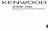 KSW-700manual.kenwood.com/files/B60-5687-00_ES.pdfcon el sistema AX-7 puede disfrutar de la reproduc-ción de sonido ambiental de 5,1 canales. Haga la ins-talación de la forma siguiente.