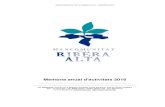 Memòria anual d'activitats 2016 · 2017. 10. 13. · MANCOMUNITAT DE LA RIBERA ALTA – MEMÒRIA 2016 9 1.- SERVEIS GENERALS 1.1.- Servei d’estudis comarcals, socioeconòmics,