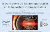 El transporte de las astropartículas en la heliosfera y ...dspace.cedia.org.ec/bitstream/123456789/959/10/dasso_charla5.pdf · Astropartículas y Física Solar – LAGO. Univ. San