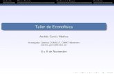 Taller de Econofísica - CIMAT · 2018. 12. 10. · Introduccion Matrices Aleatorias Transferencia de Entrop a Contribuci on Taller de Econof sica Andr es Garc a Medina Investigador