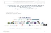 Consenso de recomendaciones para el manejo ambulatorio y …cimfwonca.org/wp-content/uploads/ECUADOR-Recomendaciones... · 2020. 11. 23. · Sugerir recomendaciones consensuadas y