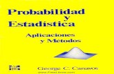 Probabilidad y Estadística. Aplicaciones y Métodos · 2019. 3. 6. · . .