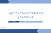 Experto en Genética Médica y Genómica · 2021. 2. 10. · PCR Reacción de Cadena de la Polimerasa ... Limitaciones: Marcadores no informativos. A veces difícil interpretación