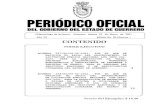 CONTENIDO - Periódico Oficialperiodicooficial.guerrero.gob.mx/wp-content/uploads/2021/...2021/03/09  · Edición No. 20 Alcance I 10. El 15 de febrero del 2021, el Comité de Adquisiciones,