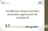 Conflictes empresarials: mètodes agosarats de resoluciómedia.firabcn.es/content/S092014/docs/presentacions... · 2014. 6. 20. · IL.LUSTRE COL.LEGI D’ADVOCATS DE GRANOLLERS-