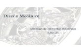 Diseño Mecánico · 2017. 7. 27. · Selección de Bandas V PASO 5. DETERMINE ELNÚMERO DE BANDAS REQUERIDAS Para determinar el número de bandas requeridas (y por lo tanto el número