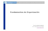 Fundamentos de Organización...organizativa. La arquitectura organizativa incluye la estructura organizacional, la cultura, los sistemas de control y los sistemas de administración