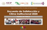 Encuesta de Satisfacción y Clima Institucional 2020cecytemichoacan.edu.mx/wp-content/uploads/2021/02/2... · 2021. 2. 4. · Encuesta de Satisfacción y Clima Institucional 2019