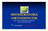 Biomekanika Ortodontik NeReaksi jaringan pendukung gigi Reaksi selReaksi sel Pergerakan gigiPergerakan gigi Resorpsi tulang alveolusResorpsi tulang alveolus Aposisi tulang AlveolusAposisi