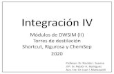 Presentación de PowerPoint · 2020. 6. 11. · Ejemplo de aplicación (Shortcut model) Se desea separar una corriente de 10 mol/s de una mezcla equimolar de N-hexano y N-heptano