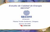 Estudio de Calidad de Energía SECOVI · 2011. 11. 7. · Introducción 1 Se realiza el presente Estudio de Calidad de Energía en ARNECOM (Planta Tuxtla Gutiérrez) con la finalidad