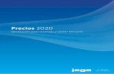 Precios 2020 · 2021. 3. 9. · va clasificación europea de filtros ISO 16890. En la tabla de abajo se indica la correspondencia con la indicación de fil-tros anterior. Últimas