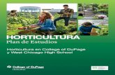 HORTICULTURA · 2021. 3. 30. · Horticultura 15 créditos Certificado de Administración de Paisajismo y Viveros 35 créditos ón de Invernaderos 24 créditos Certificado de Diseñador