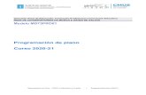 Programación de piano Curso 2020-21Departamento de Tecla - CMUS Profesional A Coruña 8 Programación piano 2020-21 • Fomentar a utilización do patrimonio musical en xeral e do