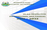 PLAN OPERATIVO INSTITUCIONAL MULTIANUAL 2021 - 2023 · 2021. 1. 12. · PRESUPUESTO, es la encargada de conducir la formulación del PLAN OPERATIVO INSTITUCIONAL MULTIANUAL – POI