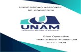 Plan Operativo Institucional Multianual 2022 - 2024unam.edu.pe/wp-content/uploads/2021/05/POI-MULTIANUAL... · 2021. 5. 29. · Plan Operativo Institucional Multianual 2022 - 2024