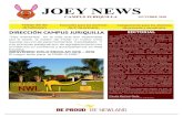 1089 NWL Joey News Juriquilla OCTUBRE News...Joey News October 2018 KINDER Estimados padres de familia, me complace informar que tendremos nuestra primera experiencia Lúdica del ciclo