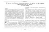 Utilización de Las Urgencias Hospitalarias en Andalucía (1987) · 2017. 2. 16. · zación. Urgencias hospitalarias. Introducción n los últimos años, la utiliza- ción de los