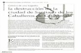 ÍDC la destrucciónbiblioteca.utec.edu.sv/siab/virtual/revistas/articulos/...la real cédula que ordenaba el traslado definitivo, el uno de la Muy Noble y Leal ciudad de Santiago