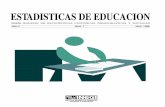 ESTADISTICAS DE EDUCACIONinternet.contenidos.inegi.org.mx/contenidos/...registraron una variación anual de 1.5%, -8.0% y 3.4% respectivamente con relación al ciclo escolar 1995/96.